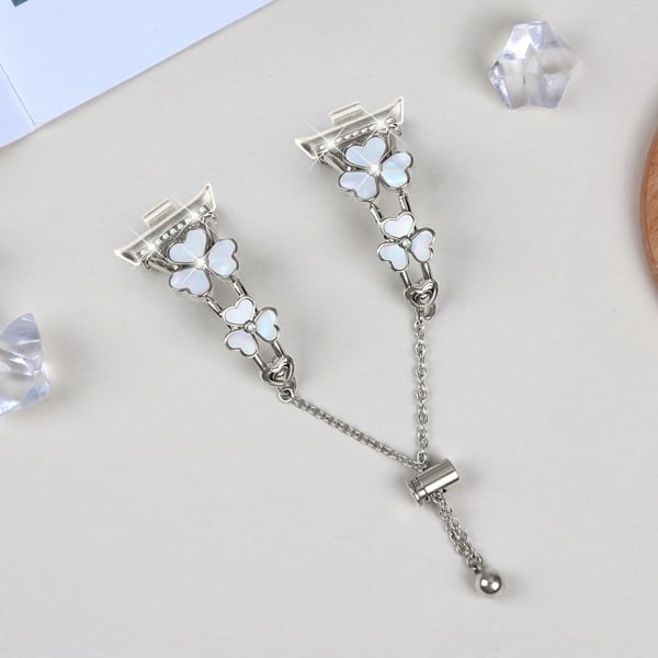 Xiaomi Redmi Watch 4 Watchband Heart Clover Decor Zinc Alloy Metal Strap - Starlight
