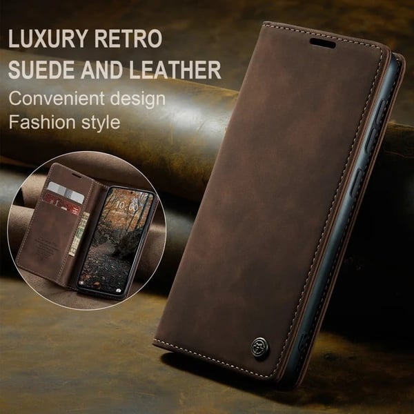 CaseMe Xiaomi Redmi Note 14 Pro 5G vintage-etui - Kaffe