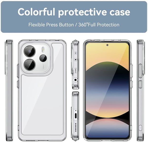 Xiaomi Redmi Note 14 5G smart akryl cover - Transparent