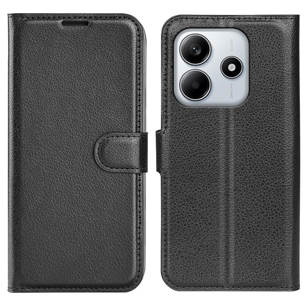 Classic Xiaomi Redmi Note 14 5G flip etui - Svart
