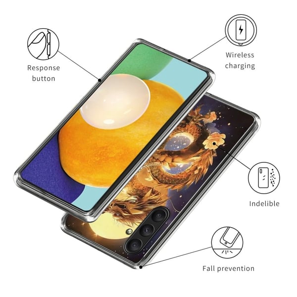 Vibe Samsung Galaxy A24 4G deksel - Gull Drage