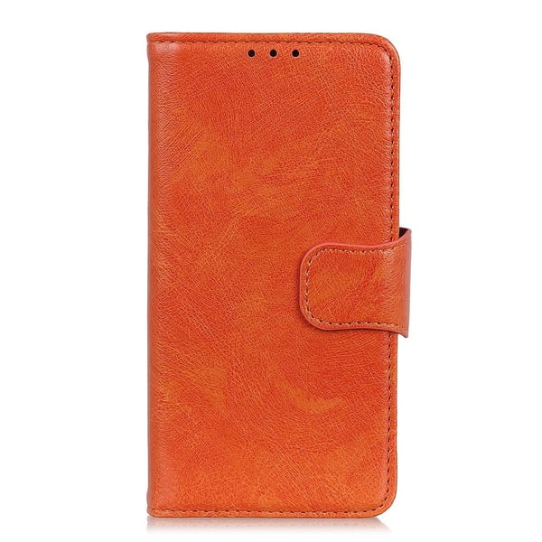 Neptune Xiaomi Redmi Note 14 5G flip-etui i lær - Oransje