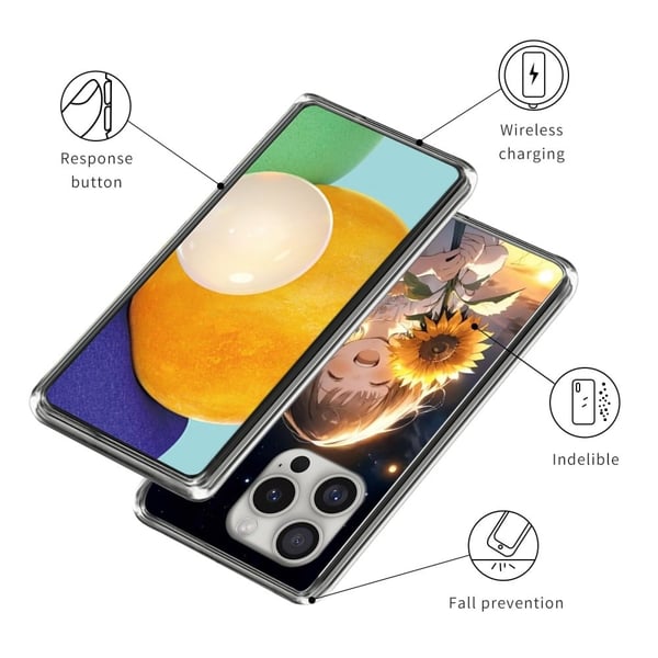 Vibe iPhone 16 Pro deksel - Solsikke Jente