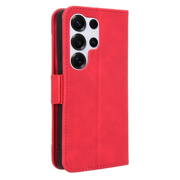 Lommebok-etui i moderne skinn-design Samsung Galaxy S25 Ultra - Rød
