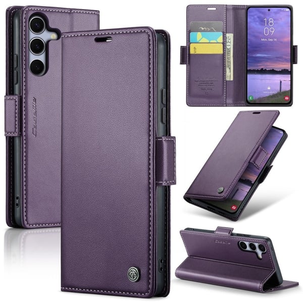 CaseMe Samsung Galaxy S25 Plus glatt etui - Lilla