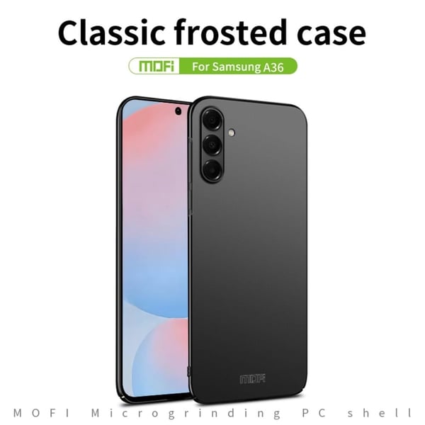 MOFI Samsung Galaxy A36 slim shield kotelot - Musta