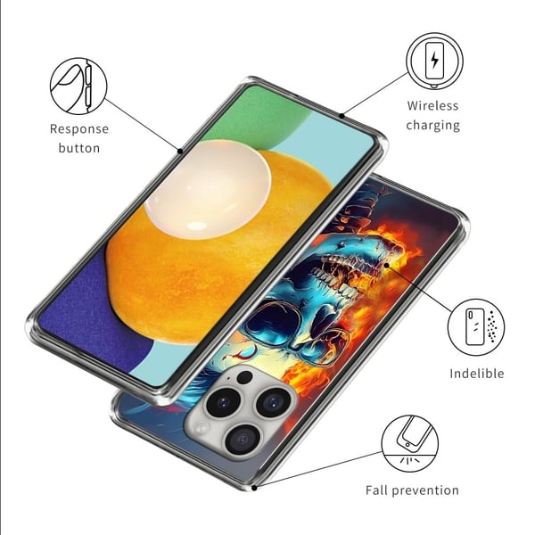 Vibe iPhone 16 Pro deksel - Flammeskalle
