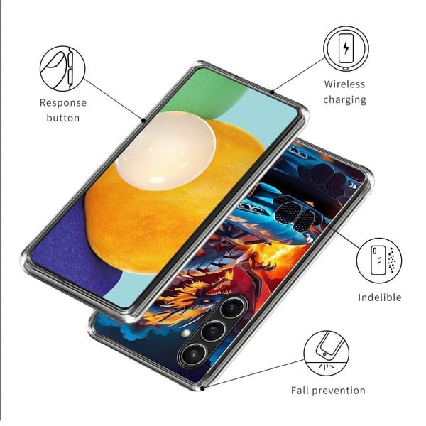 Vibe Samsung Galaxy S24 FE deksel - Sportsbil Og Drage