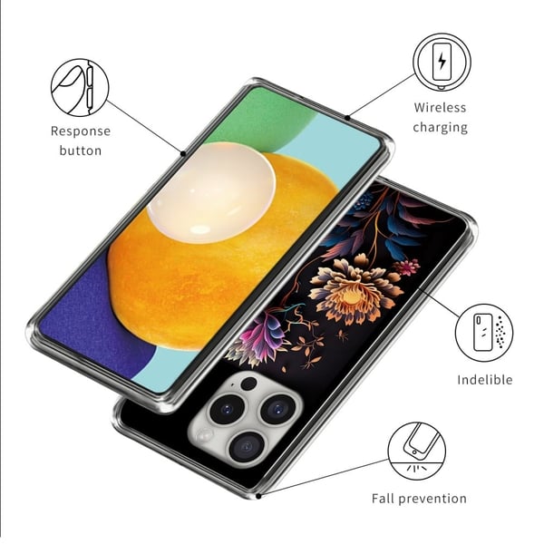 Vibe iPhone 16 Pro deksel - Blomst