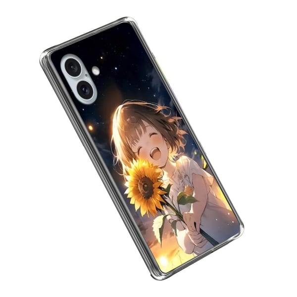 Vibe iPhone 16 -kansi - Auringonkukka Tyttö