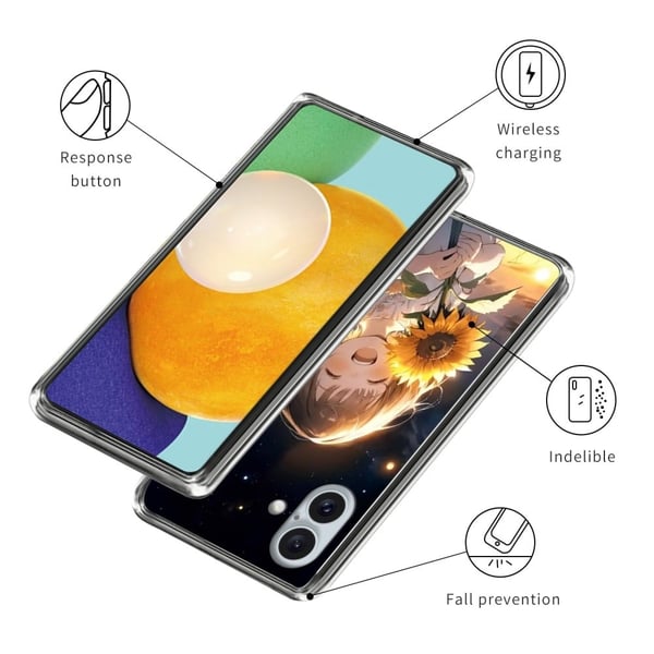 Vibe iPhone 16 -kansi - Auringonkukka Tyttö