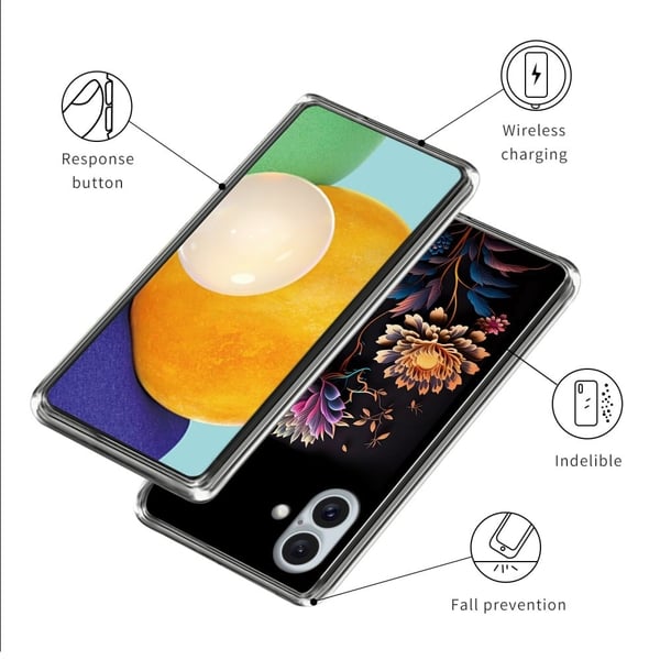 Vibe iPhone 16 Plus deksel - Blomst