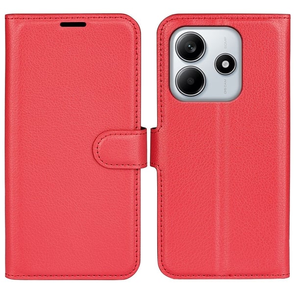 Classic Xiaomi Redmi Note 14 5G flip etui - Rød