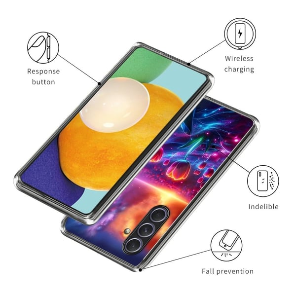 Vibe Samsung Galaxy A55 cover - Blomster Med Blade