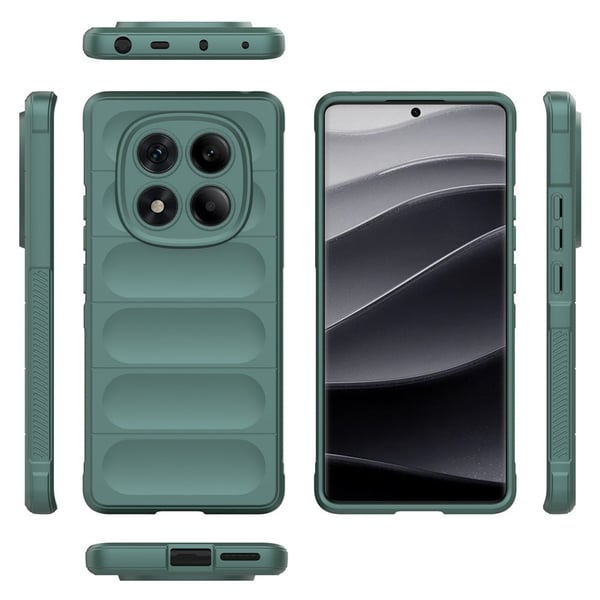 Blødt grebsformet Xiaomi Redmi Note 14 Pro 5G cover - Grøn