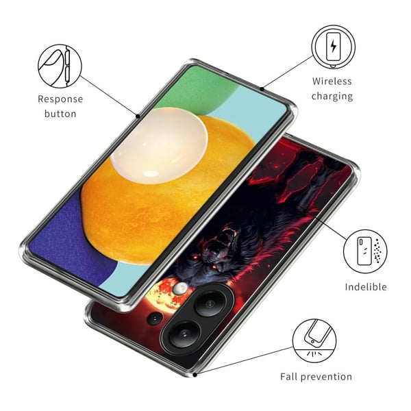 Vibe Xiaomi Redmi Note 13 4G deksel - Svart Ulv
