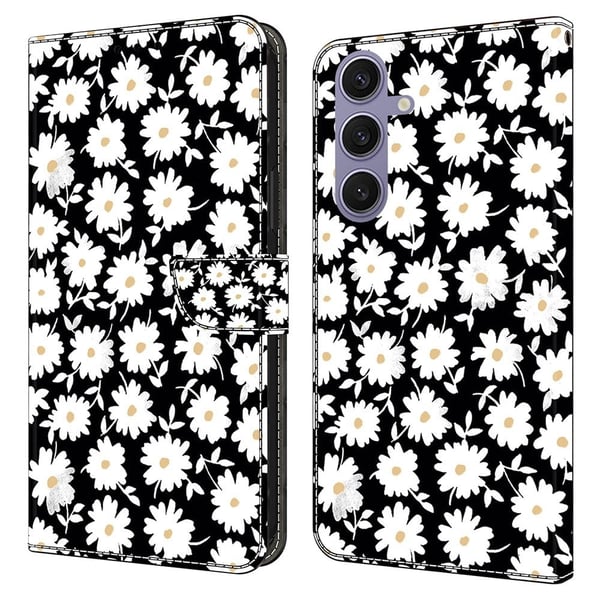 Wonderland Samsung Galaxy S25 flip-etui - Blomster