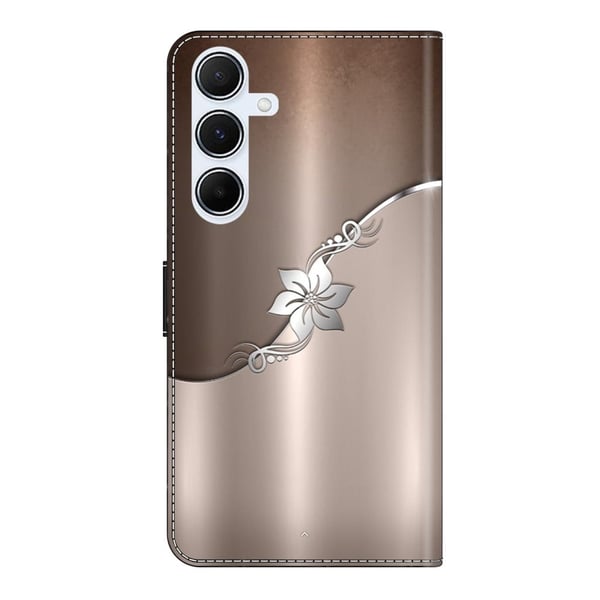 Wonderland Samsung Galaxy A36 / Samsung Galaxy A56 flip-etui - Sølvblomst