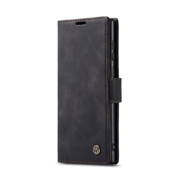 CaseMe Samsung Galaxy S25 Ultra smooth etui - Sort