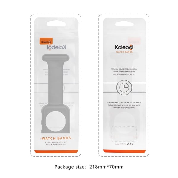 KALEBOL klokkerem med brosjepinne Apple Watch Series 41mm - 40mm - 38mm Silikonklokkebånd - Lyselilla