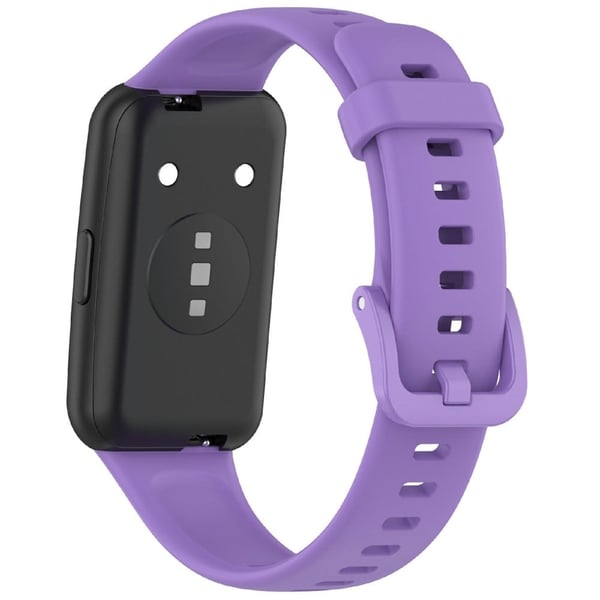Huawei Band 7 Silicone Watch Band Solid Color Replacement Strap - Lilla