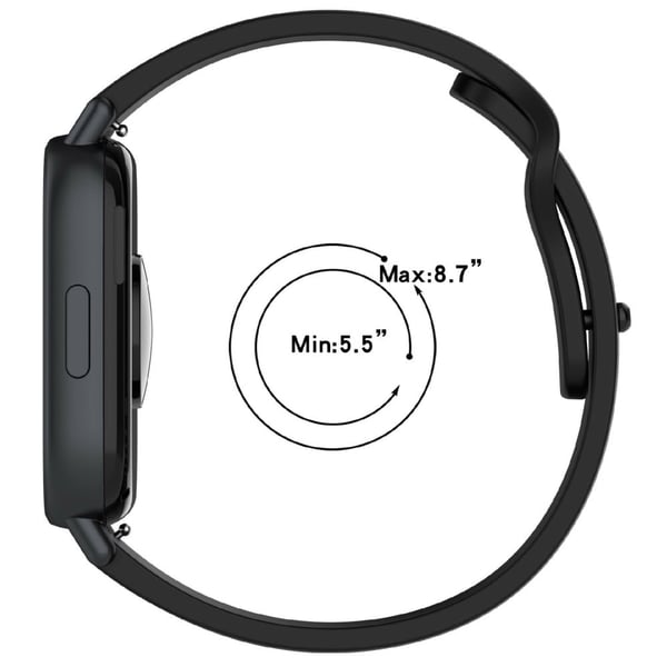 22mm Silikone Urrem Samsung Huawei Garmin Xiaomi Universal Håndledsrem - Lyserød