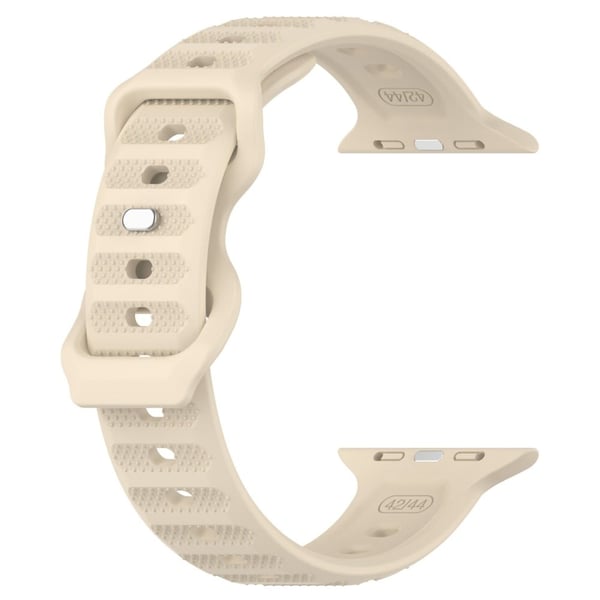 KALEBOL Dots Silikonrem Apple Watch Series 49mm - 45mm - 44mm - 42mm Reverse Buckle Watch Band - Khaki