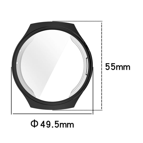 Huawei Watch 4 Flexible Watch Case Anti Scratch Full Dekselage Protective Deksel - Electroplate Silver