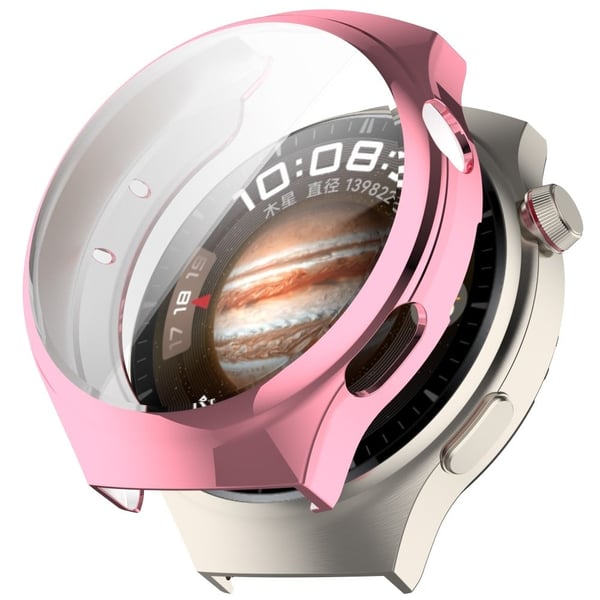 Huawei Watch 4 Flexible Watch Case Anti Scratch Full Dekselage Protective Deksel - Electroplate Silver