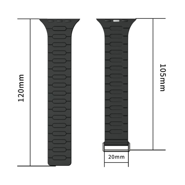 AP Magnetisk klokkerem Apple Watch Series 49mm - 45mm - 44mm - 42mm Silikon Sportsrem - Stjernelys