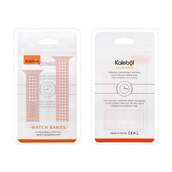 KALEBOL Magnetisk silikonrem Apple Watch Series 41mm - 40mm - 38mm Dual Color Watch Band - Svart + Hvit