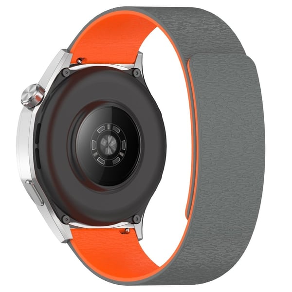 18mm Watch Band Huawei Watch GT 5 Pro 42mm Magnetic Silicone Strap - Starlight / Orange