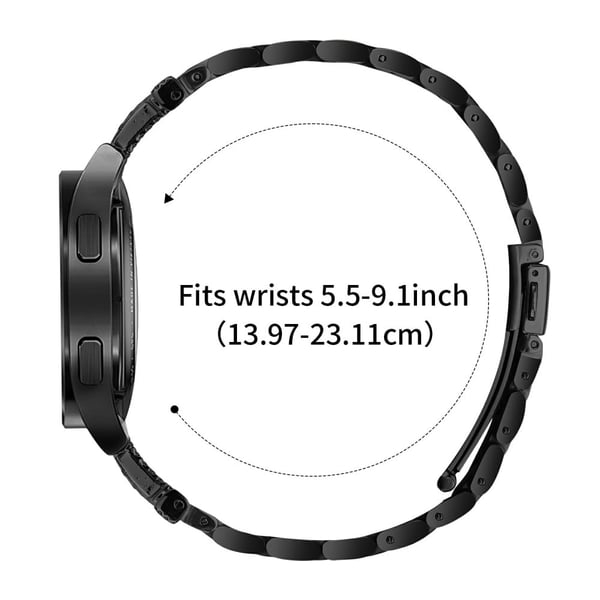 Garmin Forerunner 645 / Forerunner 645 Music Watch Strap Rhinestones Decor 3-Bead Stainless Steel Band - Rose Gold