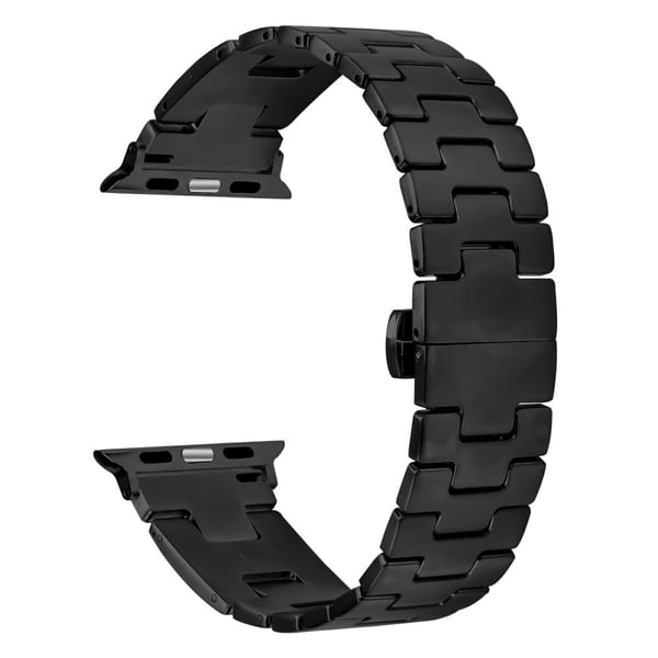 Replacement Strap Apple Watch Series 41mm - 40mm - 38mm H Type Metal Watch Band - Starlight