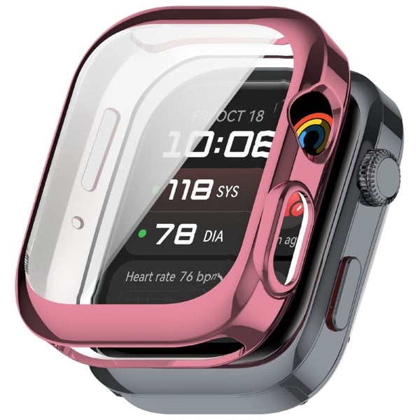 Huawei Watch D2 joustava kellokotelo Full Coverage suojakotelo (ei vaikuta EKG-toimintoon) - Pinkki