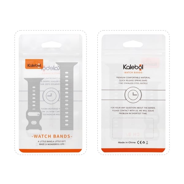 KALEBOL Dots Silikonrem Apple Watch Series 41mm - 40mm - 38mm Reverse Buckle Watch Band - Rosa