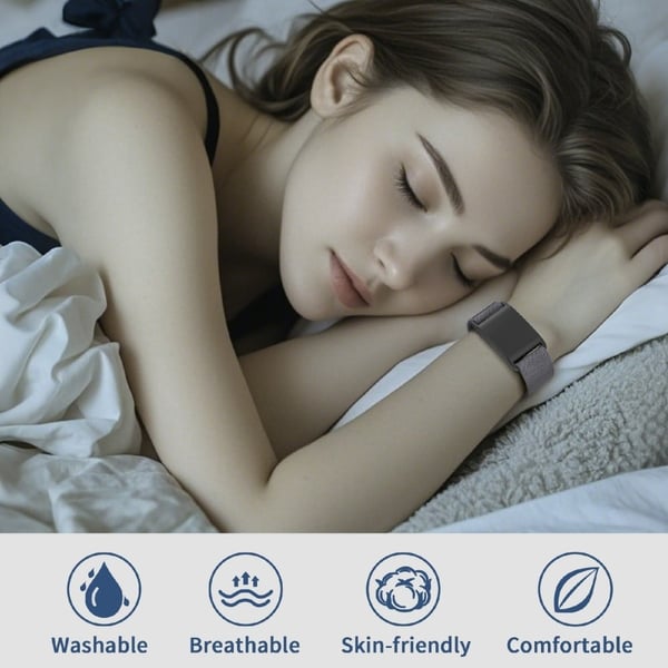 WHOOP 4.0 Fitness Tracker Elastic Polyester One-Piece Wrist Strap with Adjustment Buckle - Dark Blue