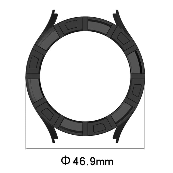 Samsung Galaxy Watch7 44 mm klokkeveske Hollow Armor Soft Flexible Watch Frame - Grønn