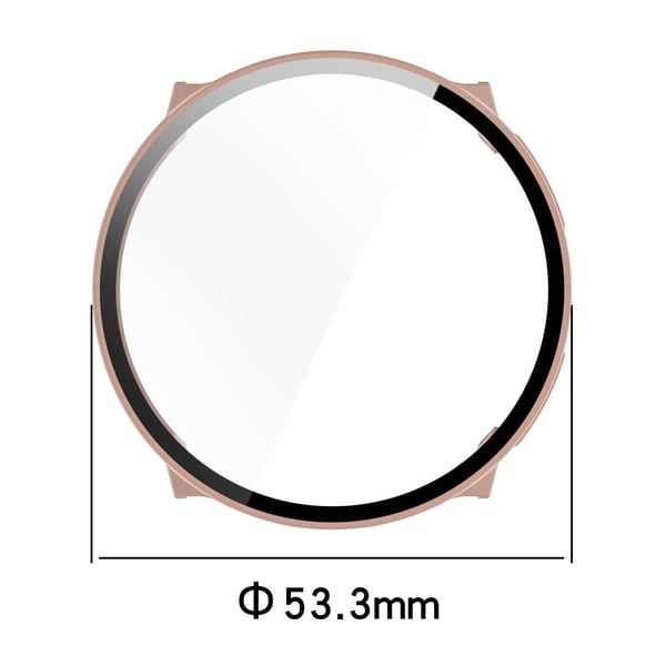 Suunto Vertical Watch Case Bump Resistant Frame Deksel with Tempered Glass Screen Film - Ivory White