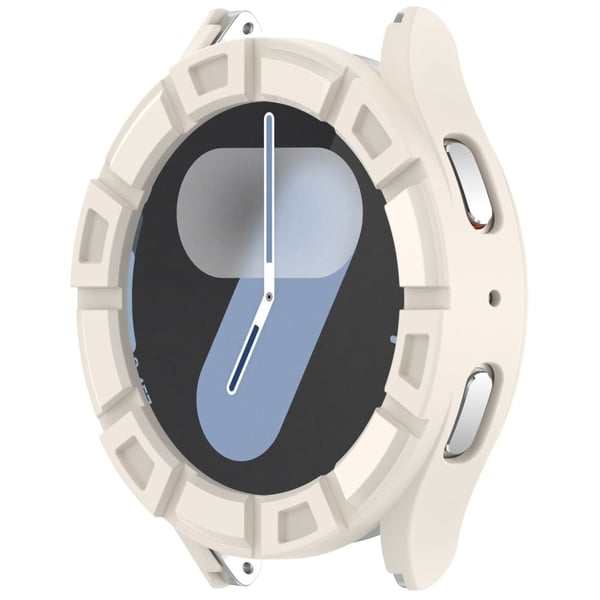 Samsung Galaxy Watch7 44mm Flexible Protective Case Hollow Design Shockproof Watch Deksel - Starlight