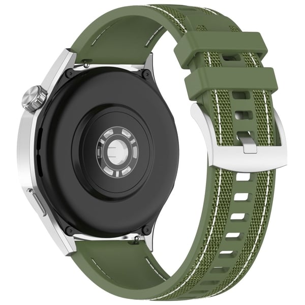 Huawei Watch GT 5 46mm Replacement Strap 22mm Nylon Silicone Hybrid Watchband - Green