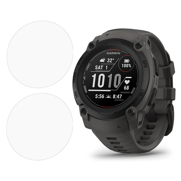 2-pack Garmin Instinct E 40mm Screen Protector Tempered Glass 2.5D HD Watch Screen Film