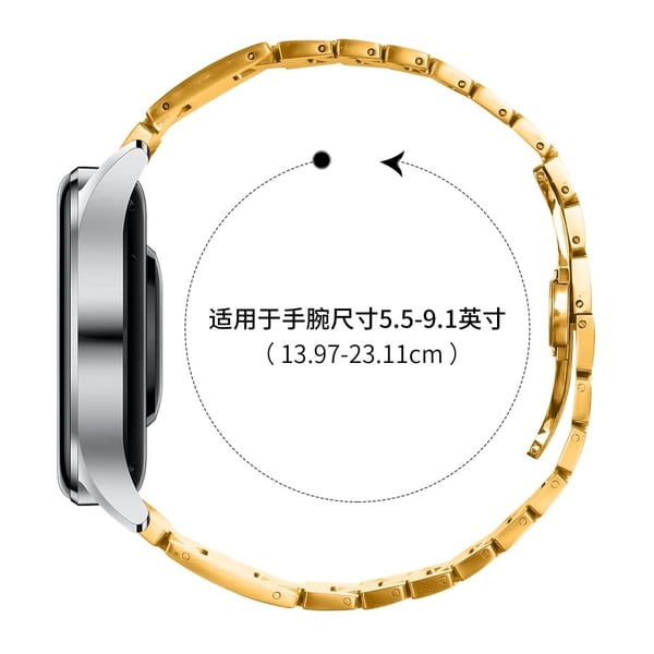 Xiaomi Watch S1 / S1 Active Replacement Strap H Type Metal Watch Band - Starlight