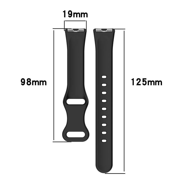 Silicone Watch Strap Huawei Band 10 Butterfly Buckle Adjustable Replacement Band - Dark Blue