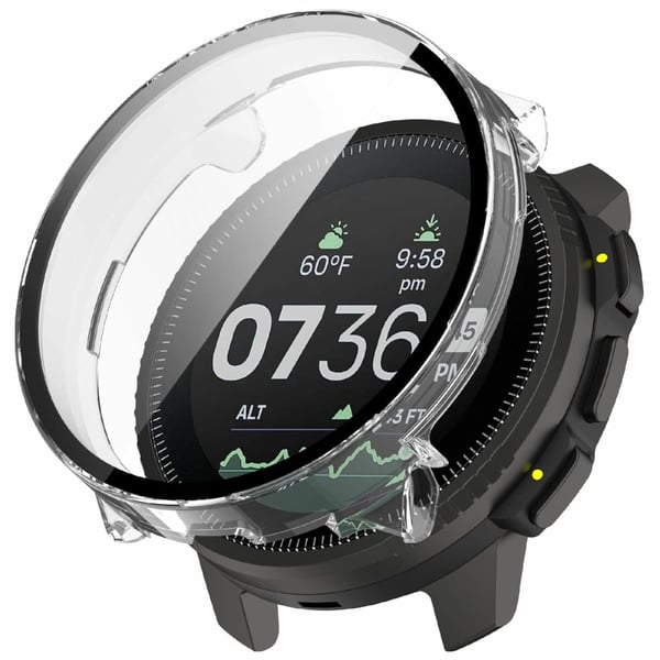 Suunto Vertical Watch Case Integreret beskyttende stødsikkert cover med skærmbeskytter i hærdet glas - Transparent