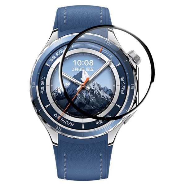 RURIHAI Oppo Watch X2 Pliable Screen Protector 3D Full Glue Watch Screen Film - Black