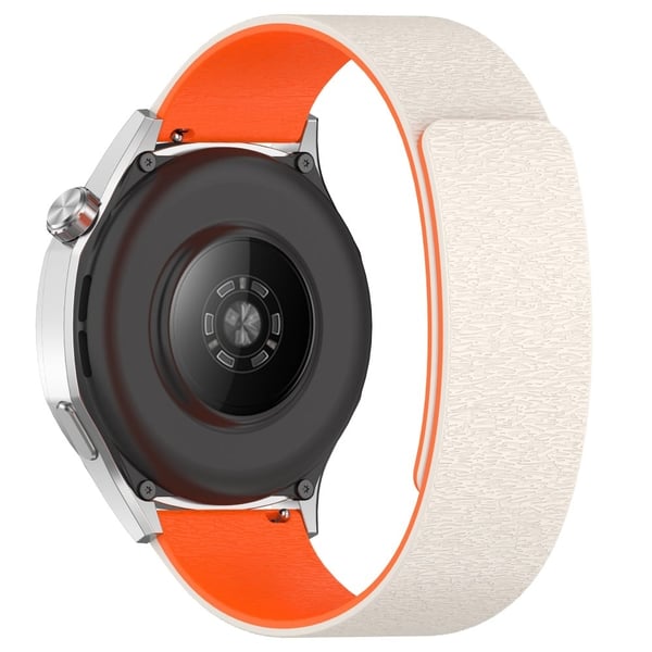 20 mm magnetisk klokkerem i silikon - Stjernelys / Oransje