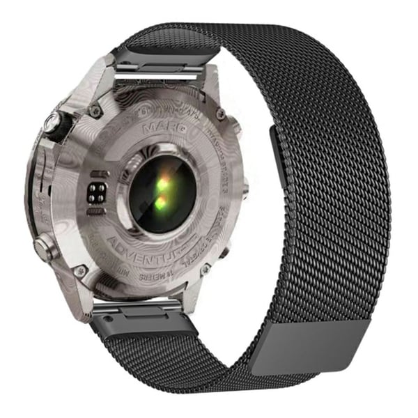 Garmin Smartwatch 26mm Håndledsrem Magnetisk Milanese Loop Urrem - Titangrå