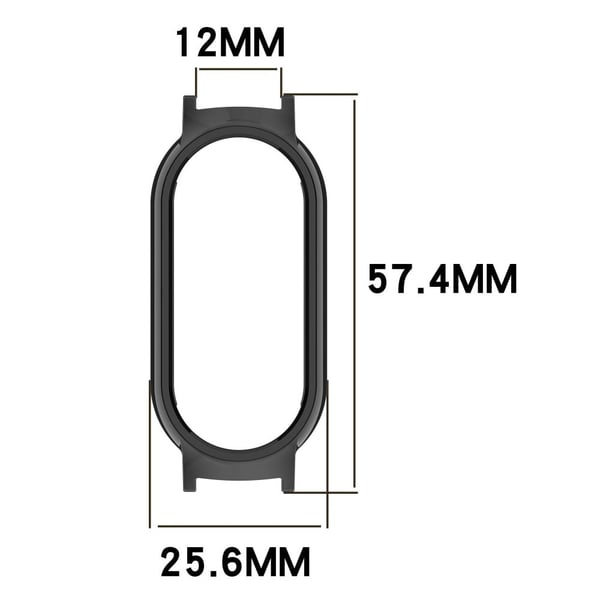 Xiaomi Smart Band 9 NFC / 9 Hollow Out Watch Case 12mm Lug Bumpresistent Protective Frame - Antik Hvid