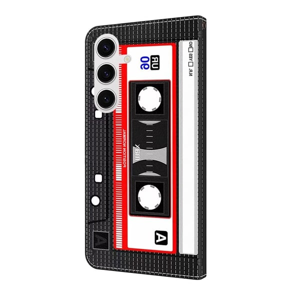 Samsung Galaxy S25 lommebokveske med mønsterutskrift Stativ lær flip telefondeksel - Tape
